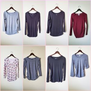 Maternity Long Sleeve Tops Bundle Medium